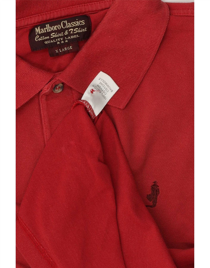 Tricou polo pentru bărbați Marlboro Classics XL bumbac roșu