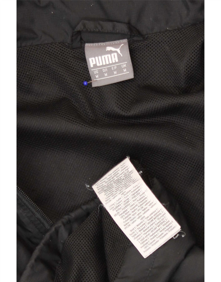 Jachetă de ploaie cu glugă Puma pentru bărbați UK 38 Medium Black Nylon