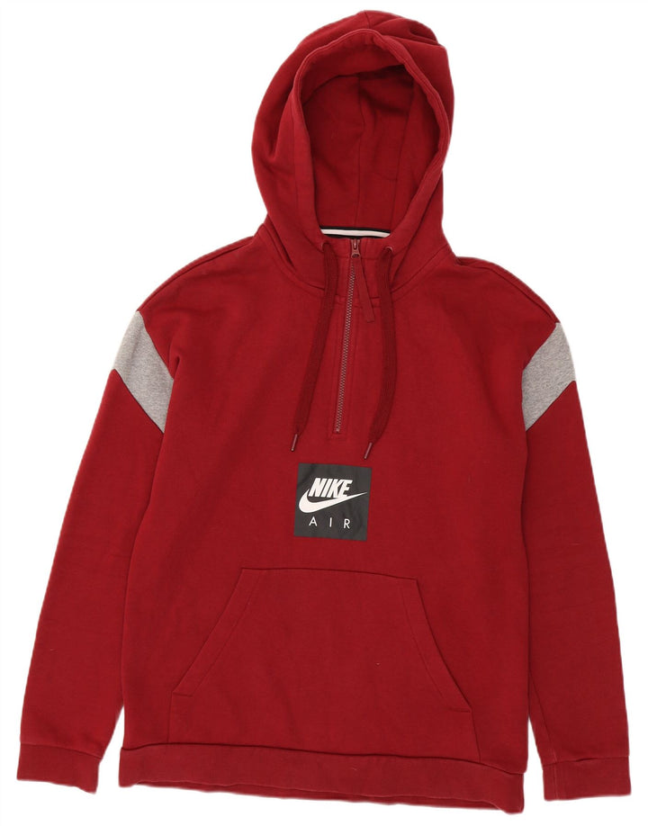 Pulover Nike pentru bărbați, bumbac roșu mediu