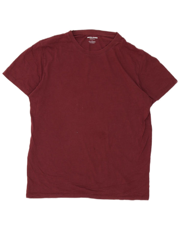 Jack & Jones Tricou Bărbați Top Mare Bumbac Burgundy