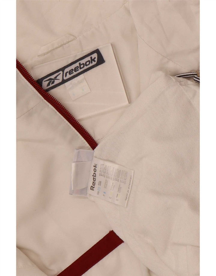 Reebok Pullover Trening Top Jacket UK 40 Medium White Colorblock