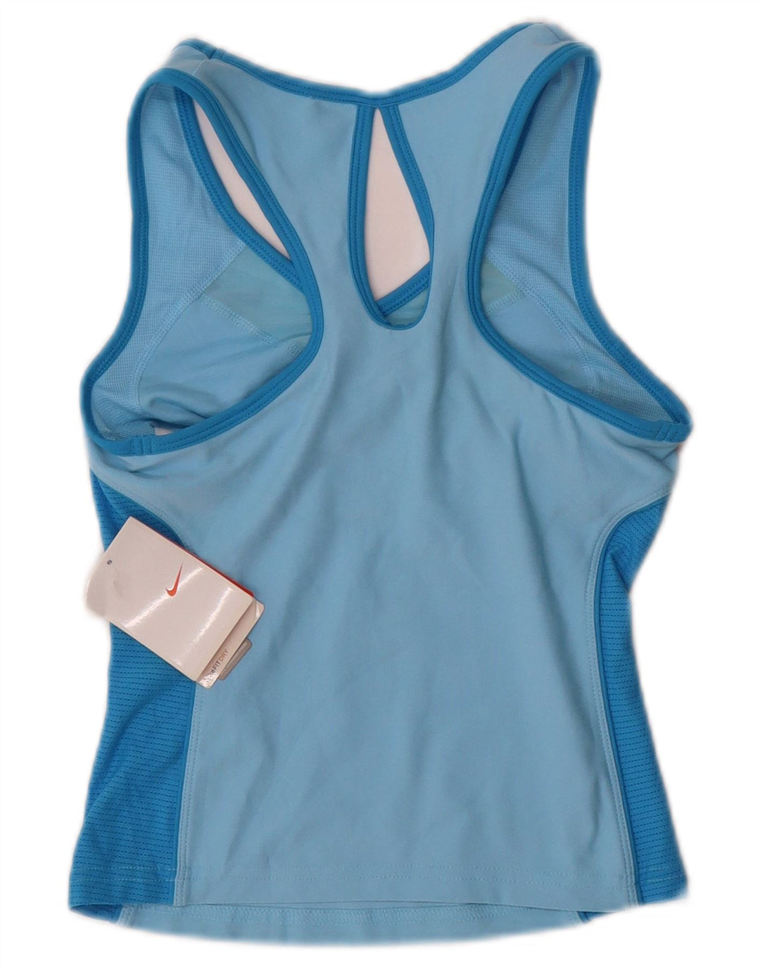 Top cu vestă crop pentru femei NIKE UK 4 XS poliester albastru