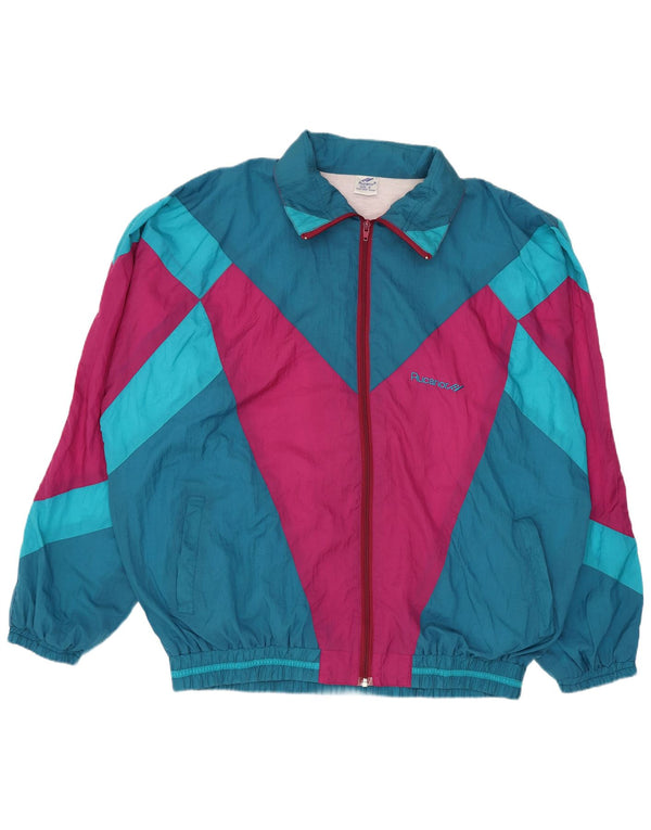 Jachetă de trening pentru bărbați Rucanor Mărimea 44/46 XL Nailon color bloc albastru