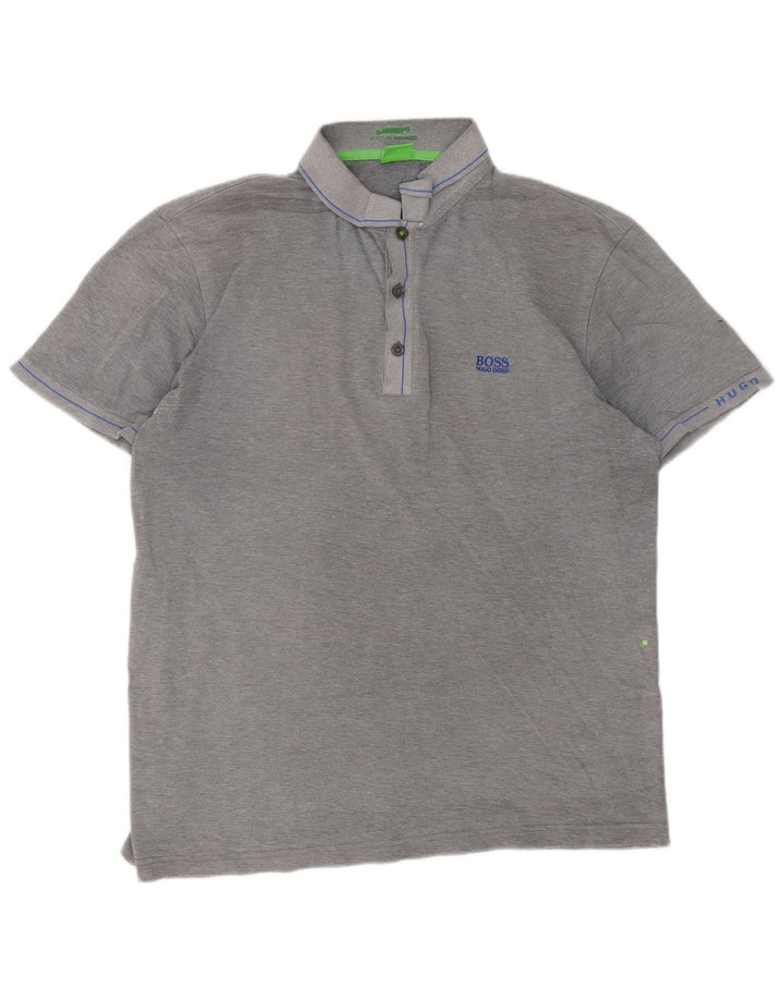 Cămașă polo pentru bărbați Hugo Boss Slim Fit XL, gri