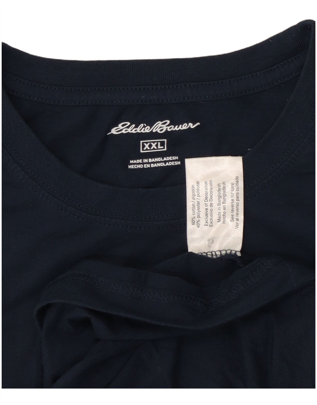EDDIE BAUER Tricou pentru bărbați Top 2XL Bumbac bleumarin