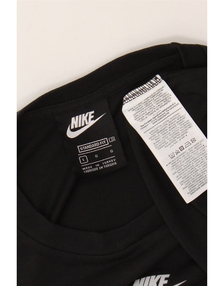 Tricou pentru bărbați NIKE Standard Fit Top mare, negru, bumbac