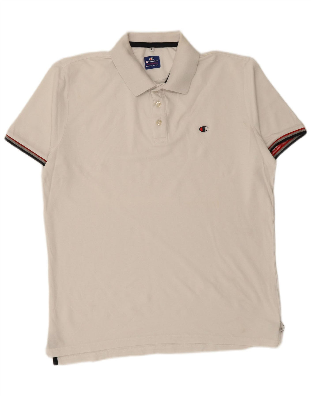 Tricou polo pentru bărbați CHAMPION, mare, alb