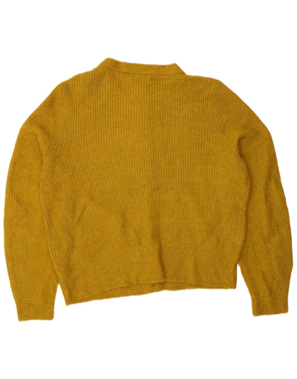 Pulover cardigan pentru femei Marks & Spencer UK 16, mare, galben acrilic