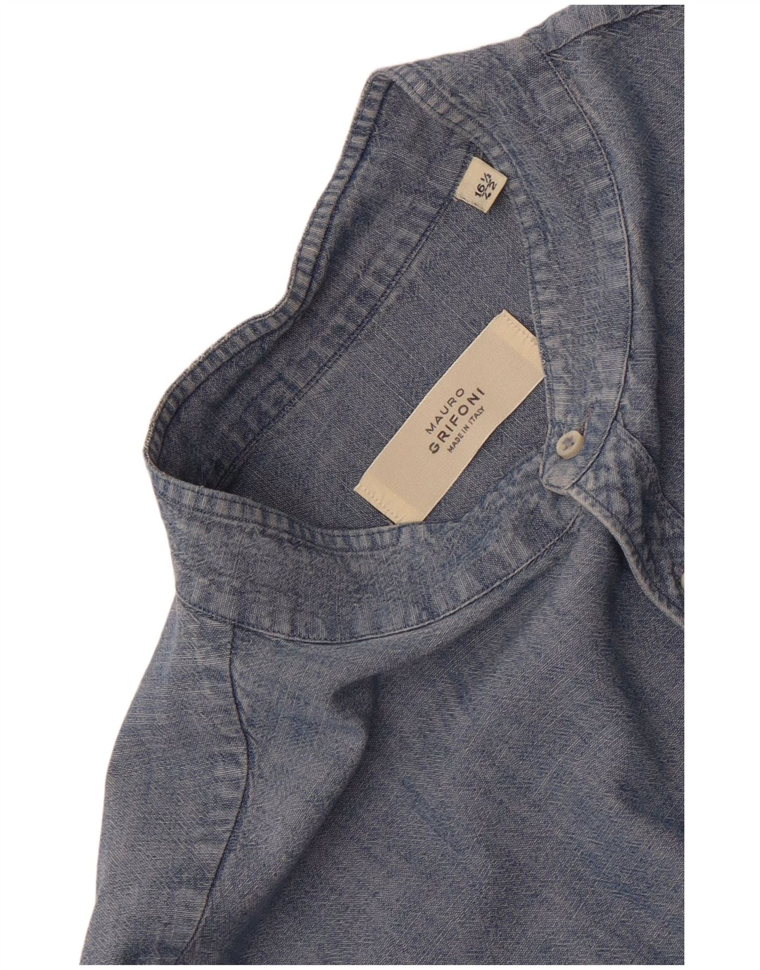 Cămașă din blugi pentru bărbați Mauro Grifoni Mărimea 42 16 1/2 Mare Albastru