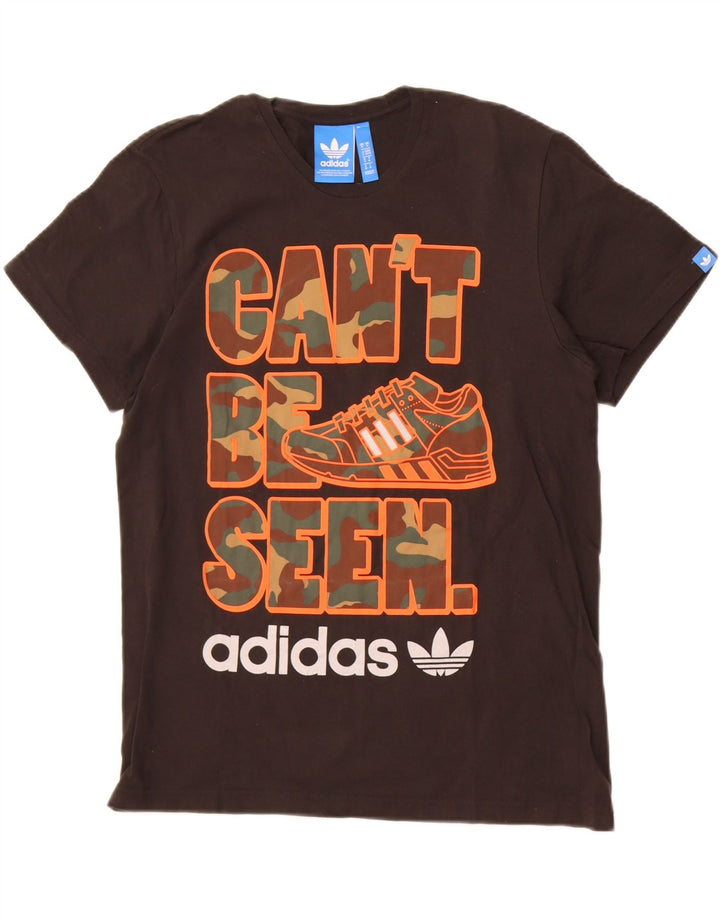Tricou grafic pentru bărbați Adidas Top Mediu Negru