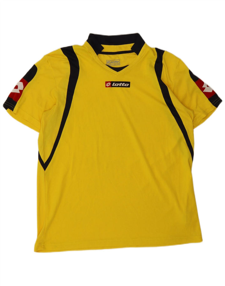 Tricou Bărbați Lotto Top 2XL Galben Poliester Bloc de culoare