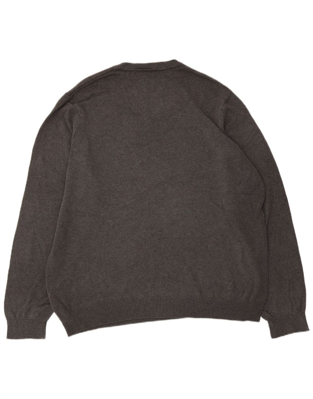 Pulover pentru bărbați Marks & Spencer, cu decolteu în V, XL, bumbac gri