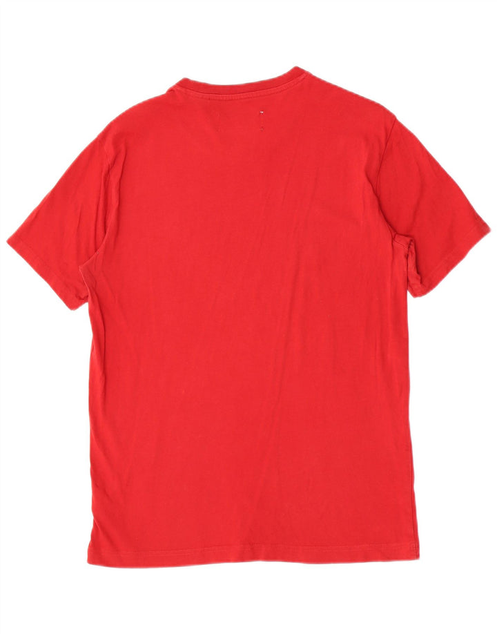 Tricou pentru bărbați Penguin Top mic, roșu, bumbac