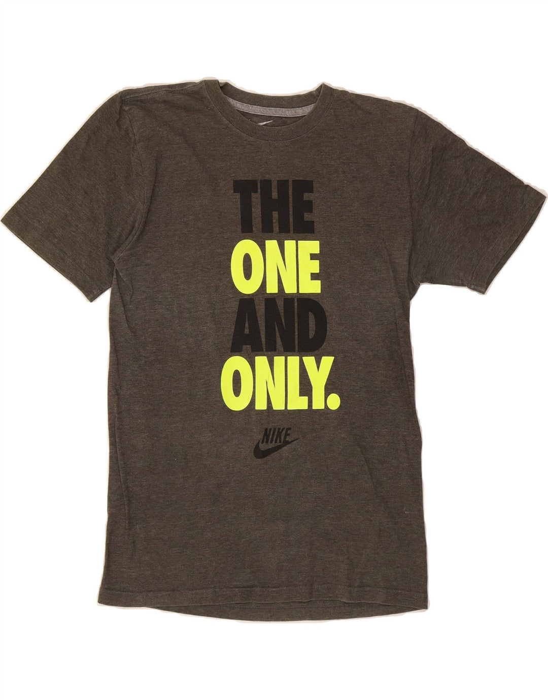 NIKE Mens Regular Fit Graphic T-Shirt Top Small Grey Cotton Vintage Nike and Second-Hand Nike from Messina Hembry 