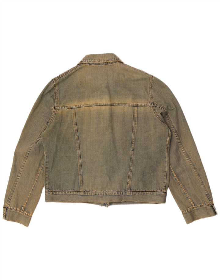 Jachetă de blugi vintage pentru femei UK 16 Large Blue