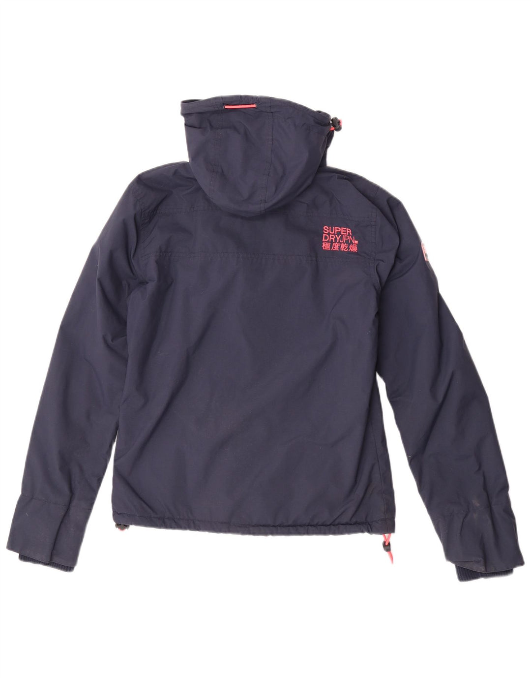 Jachetă Windbreaker cu grafică Superdry pentru femei UK 10 Small Bleumarin