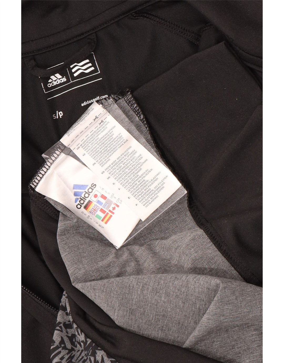 Jachetă de trening pentru femei ADIDAS UK 10, poliester color bloc negru mic