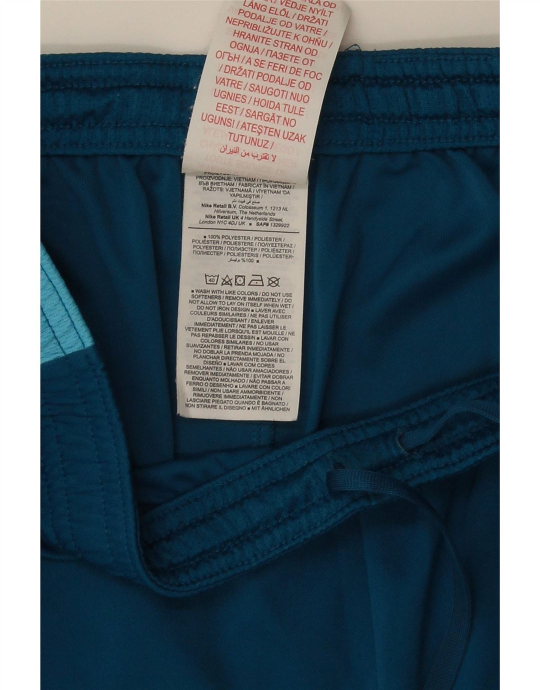 Pantaloni scurți sport Nike Dri Fit pentru bărbați XL, albastru bleumarin, poliester color bloc