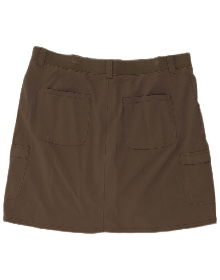 Fusta pantalon Lee pentru femei, cu croiala relaxată, US 10, mare, kaki, poliester