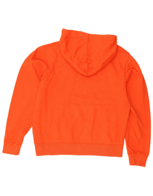 Champion Boys Graphic Hoodie Jumper 13-14 Years XL Orange Cotton