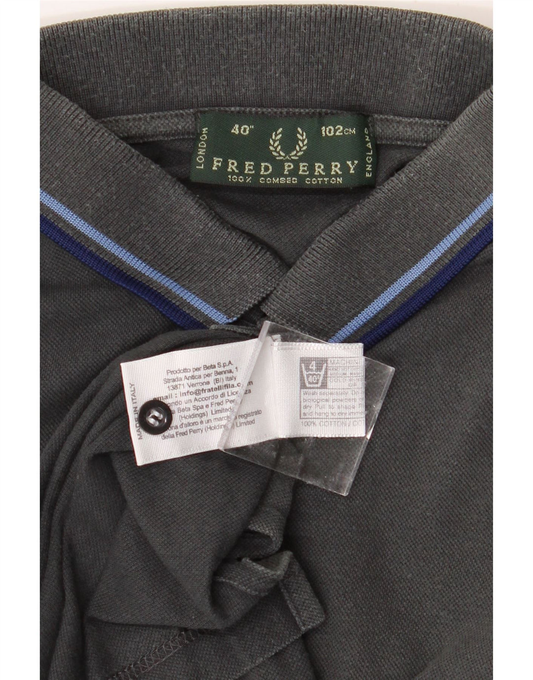 FRED PERRY Tricou polo pentru bărbați, bumbac mediu negru