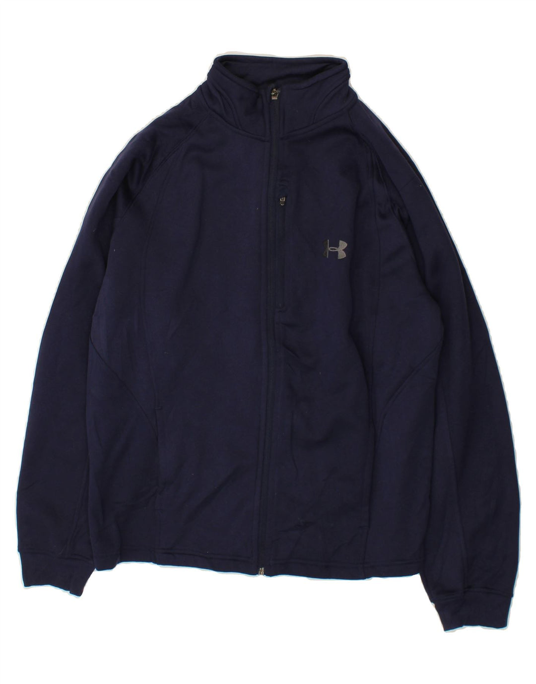 UNDER ARMOUR Mens Tracksuit Top Jacket Medium Navy Blue Polyester Vintage Under Armour and Second-Hand Under Armour from Messina Hembry 