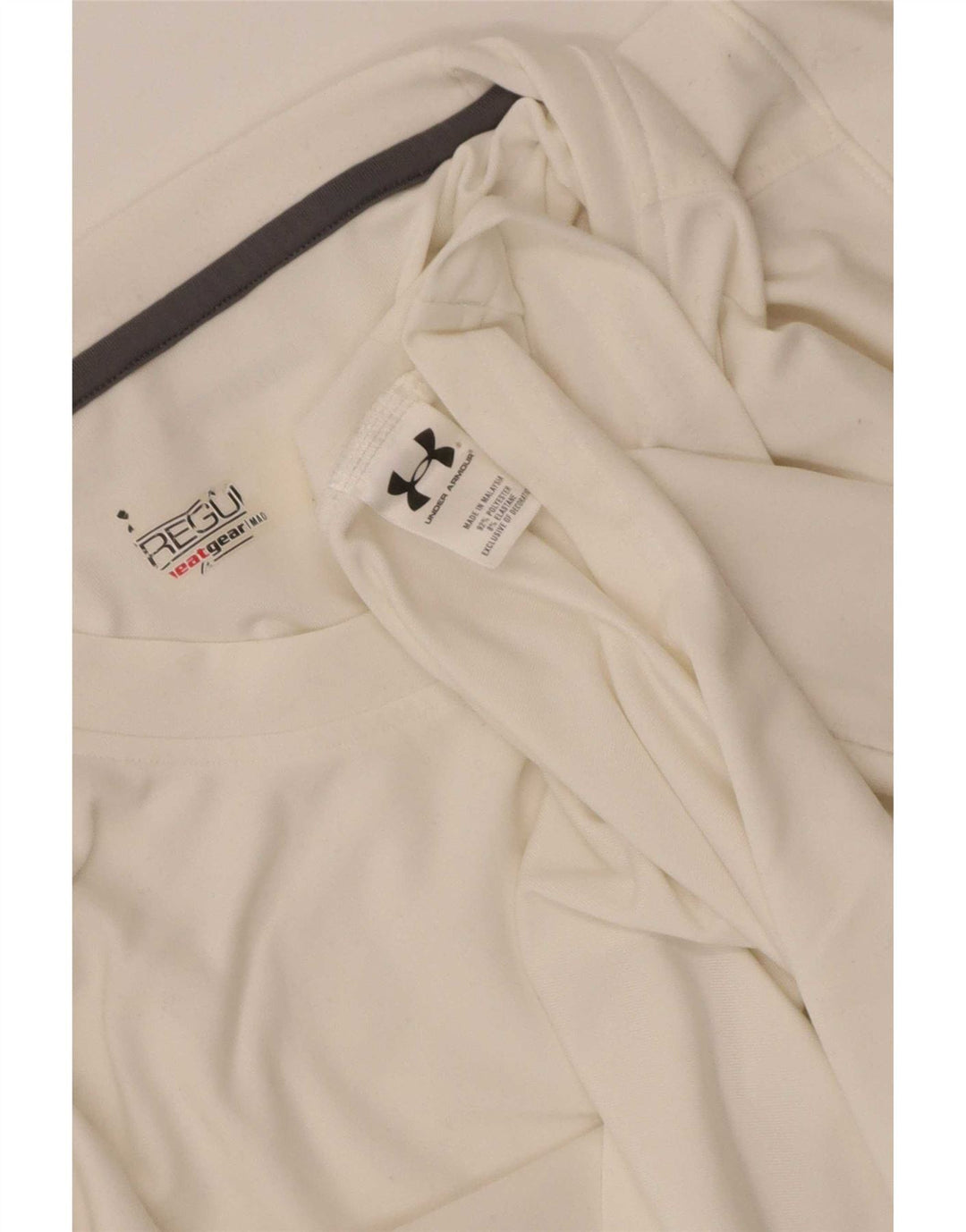 Tricou Under Armour pentru bărbați Heat Gear Regular Fit Top mare, alb, poliester