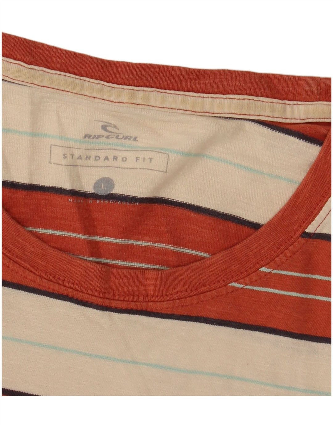 Tricou Rip Curl pentru bărbați, cu ajustare standard, de top mare, cu dungi portocalii