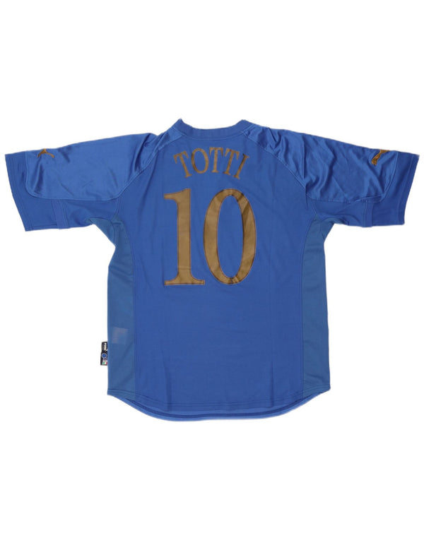 Tricou pentru bărbați Puma Italia 2004-2006 Home XL, albastru, poliester, sport
