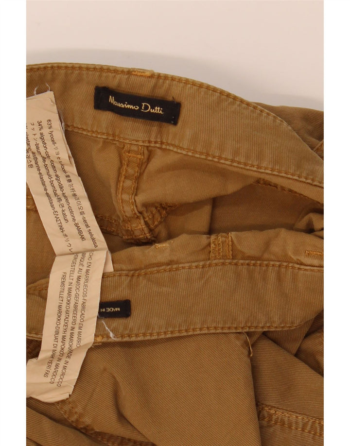 Massimo Dutti Pantaloni cargo subțiri pentru femei EU 38 Mici W28 L31 maro Lyocell