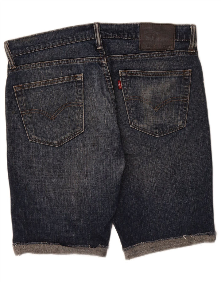 Pantaloni scurți Levi's 511 denim pentru bărbați W34, mari, bleumarin, bumbac