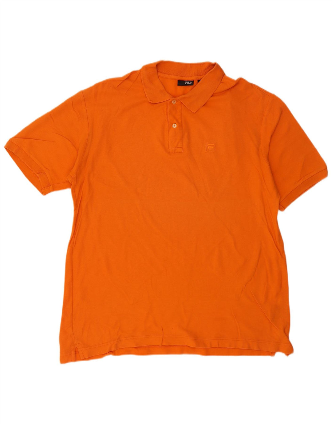 Tricou polo pentru bărbați FILA XL bumbac portocaliu