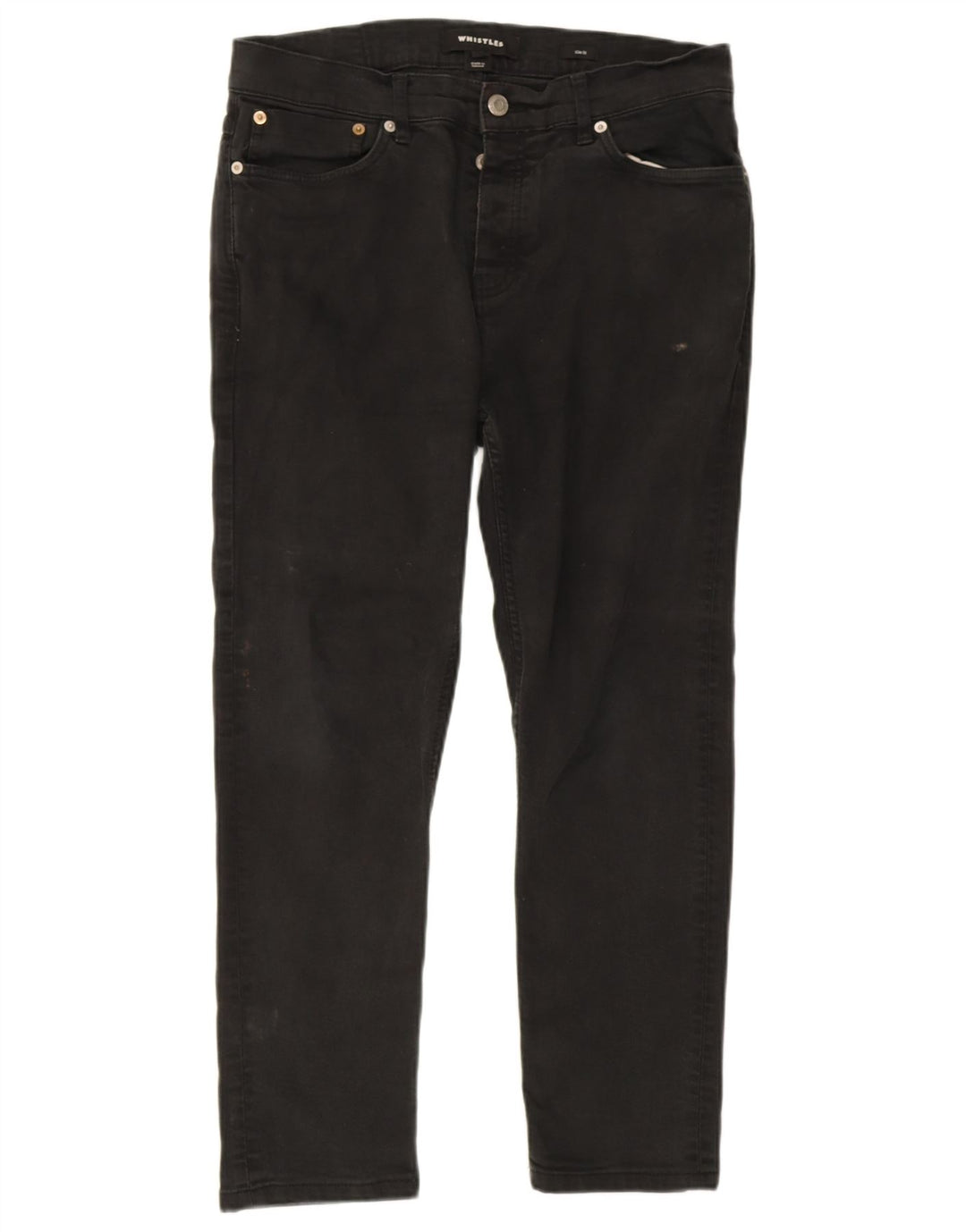 Blugi crop slim pentru femei W34 L25 negri Whistles