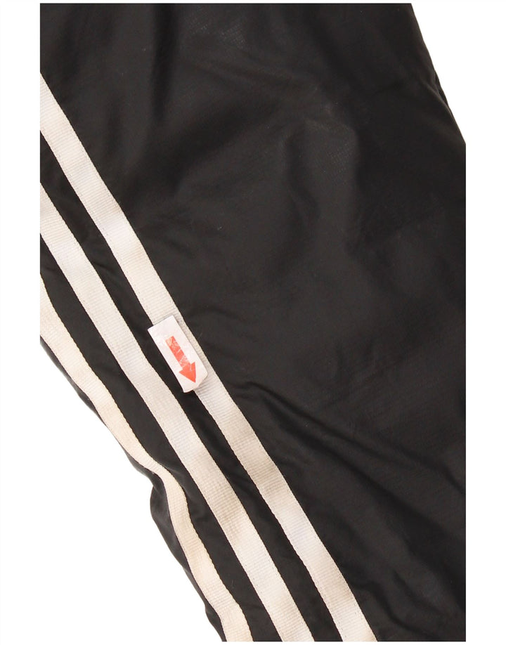 Jachetă căptușită cu glugă Adidas pentru femei UK 8 Small Black Nylon