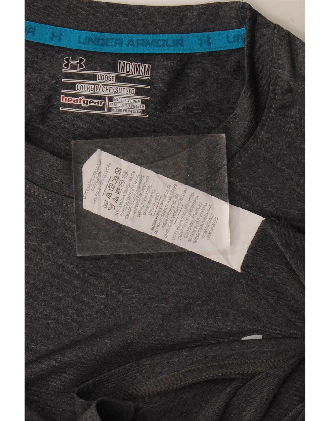 Tricou pentru bărbați UNDER ARMOUR Heat Gear Top Medium Gri Poliester