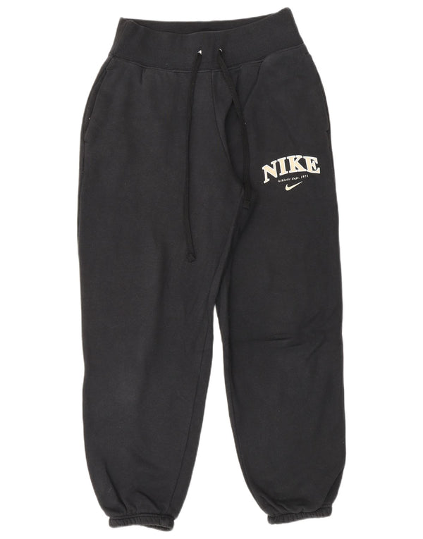 Pantaloni de trening grafic Nike pentru femei Pantaloni de jogging UK 6 XS Bumbac negru
