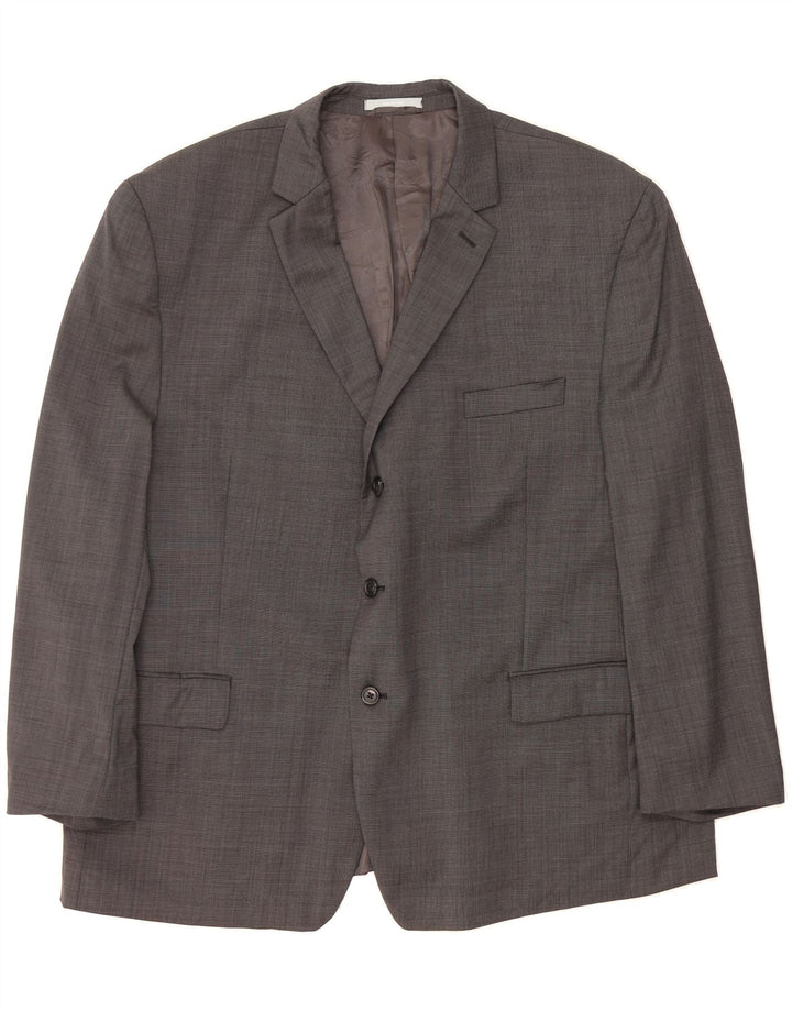 MICHAEL KORS Mens 3 Button Blazer Jacket IT 52 XL Grey Wool Vintage Michael Kors and Second-Hand Michael Kors from Messina Hembry 