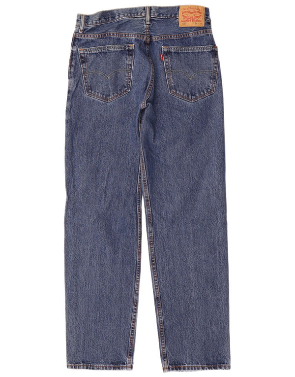 Blugi drepti pentru bărbați 550, cu ajustare relaxată, L34 L34, bumbac albastru