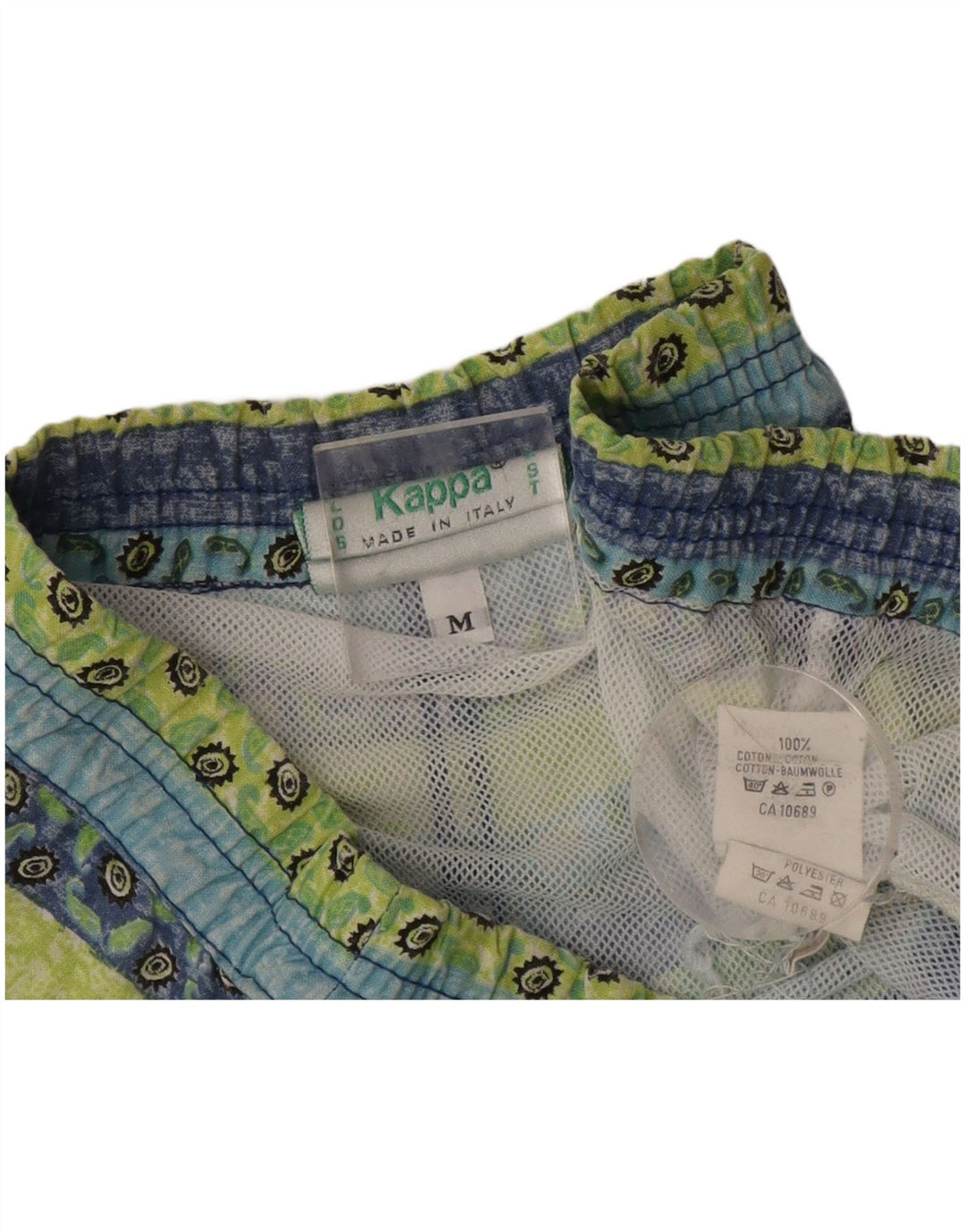 Pantaloni scurți de înot Kappa pentru bărbați, bumbac cu dungi albastre medii