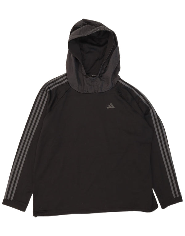 Pulover Adidas Aeroready pentru bărbați, 2XL, poliester negru