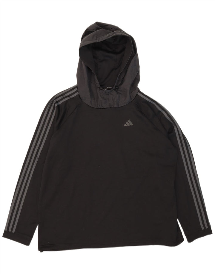 Pulover Adidas Aeroready pentru bărbați, 2XL, poliester negru