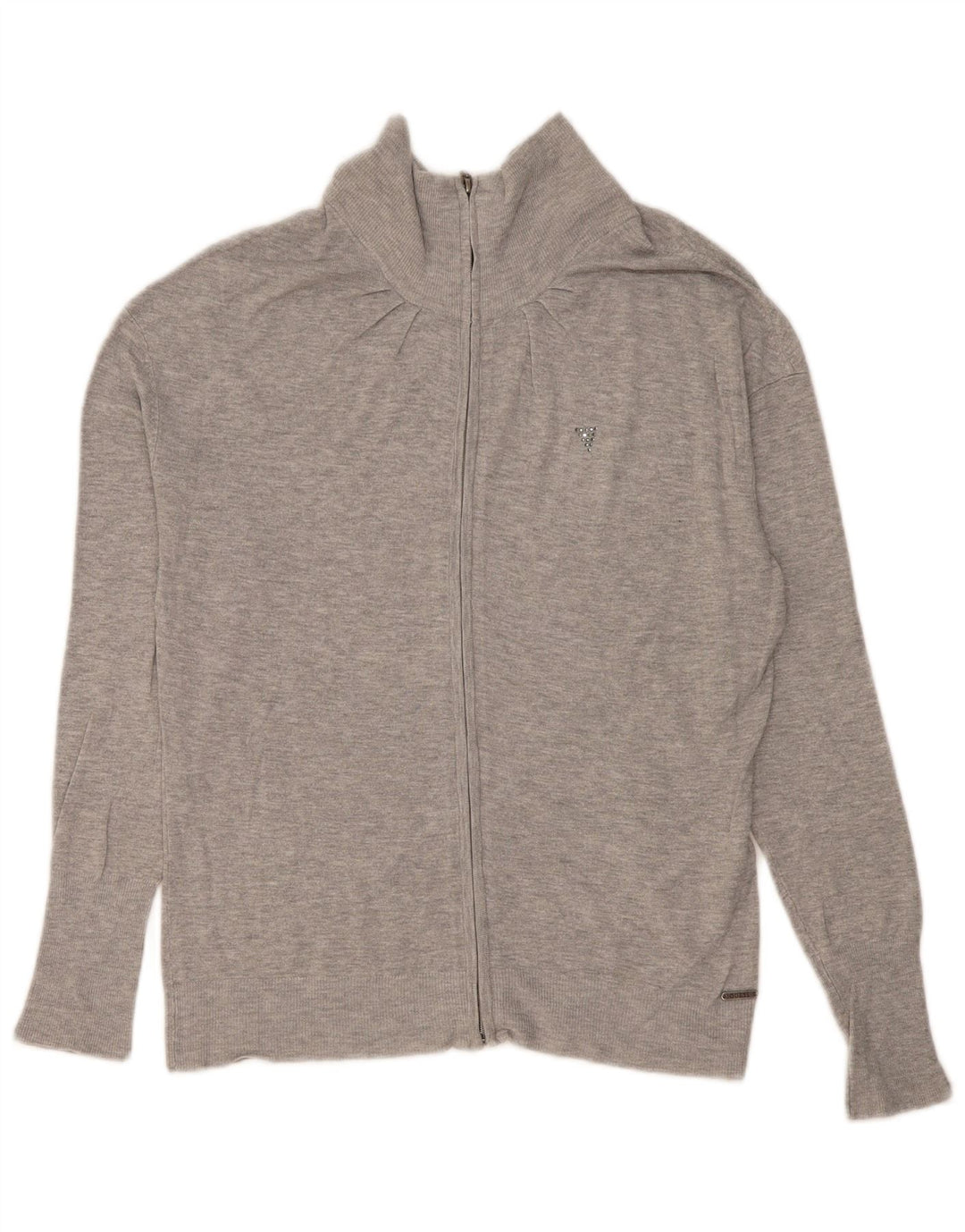 Pulover cardigan Guess pentru femei UK 12 Medium Gri Viscose