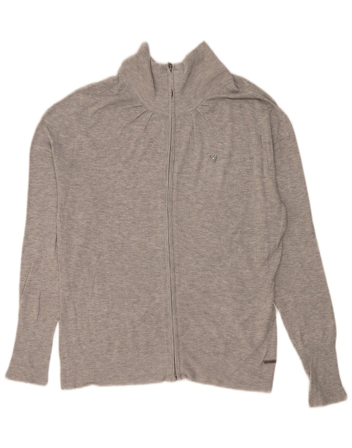 Pulover cardigan Guess pentru femei UK 12 Medium Gri Viscose