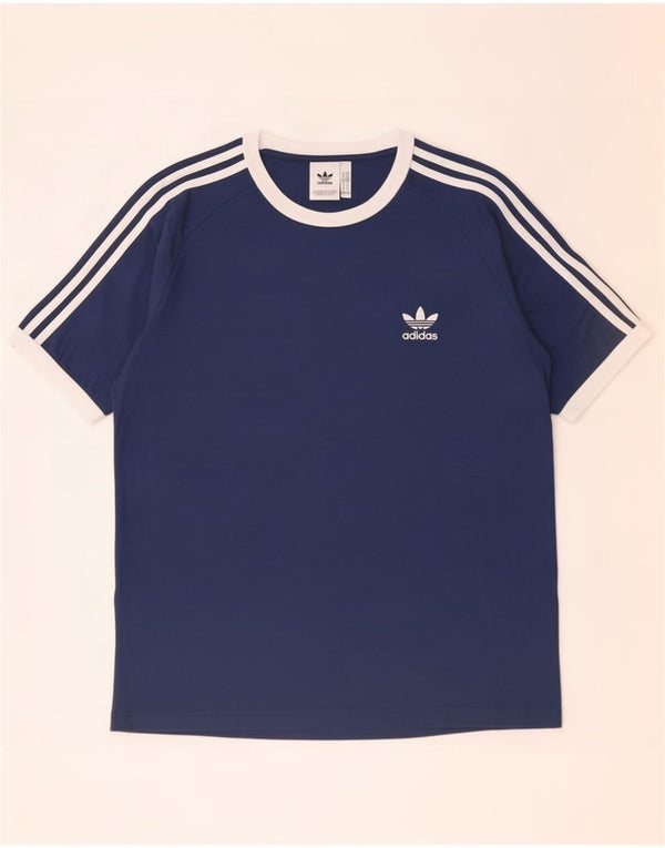 Tricou pentru bărbați Adidas Top XL bleumarin, bumbac color bloc