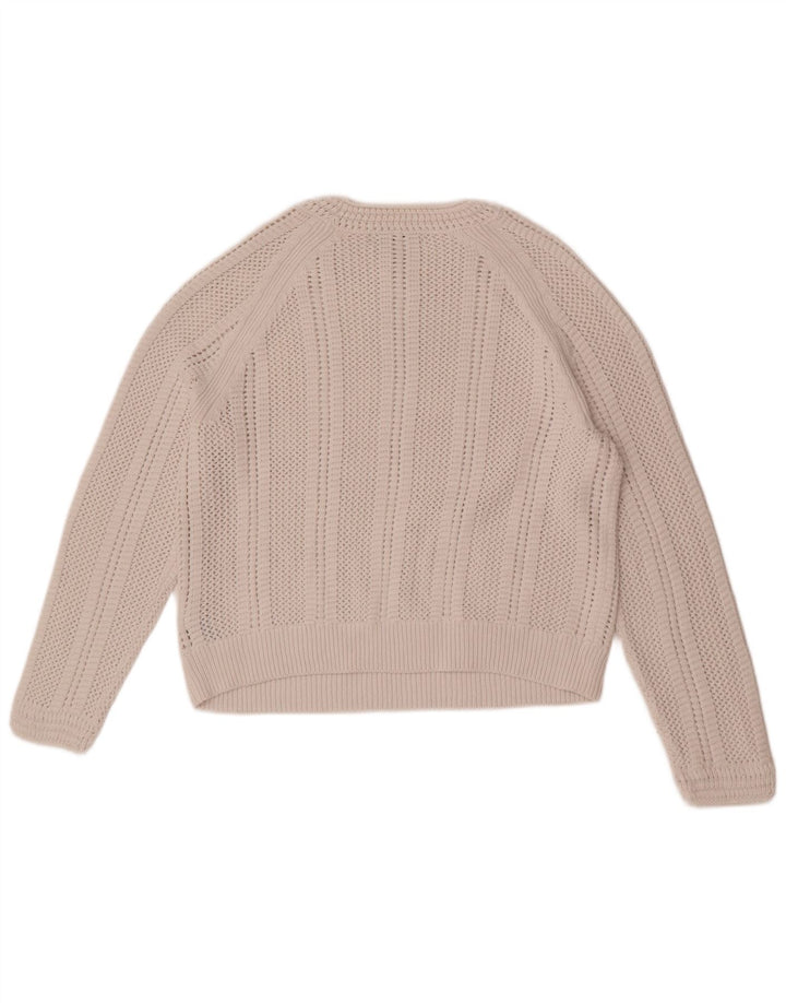Pulover pentru femei Marks & Spencer Crop Crew Deck Pulover UK 14 Medium Off White