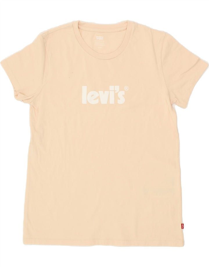 LEVI'S Mens Graphic T-Shirt Top Small Beige Cotton Vintage Levi's and Second-Hand Levi's from Messina Hembry 