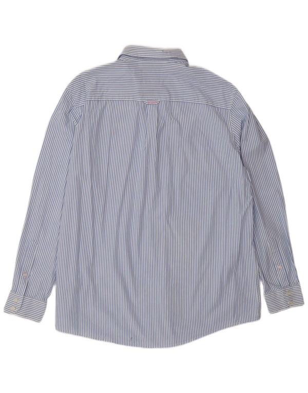 Crew Clothing Cămașă clasică pentru bărbați XL, bumbac cu dungi albastre