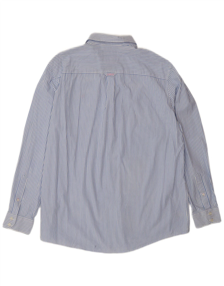 Crew Clothing Cămașă clasică pentru bărbați XL, bumbac cu dungi albastre