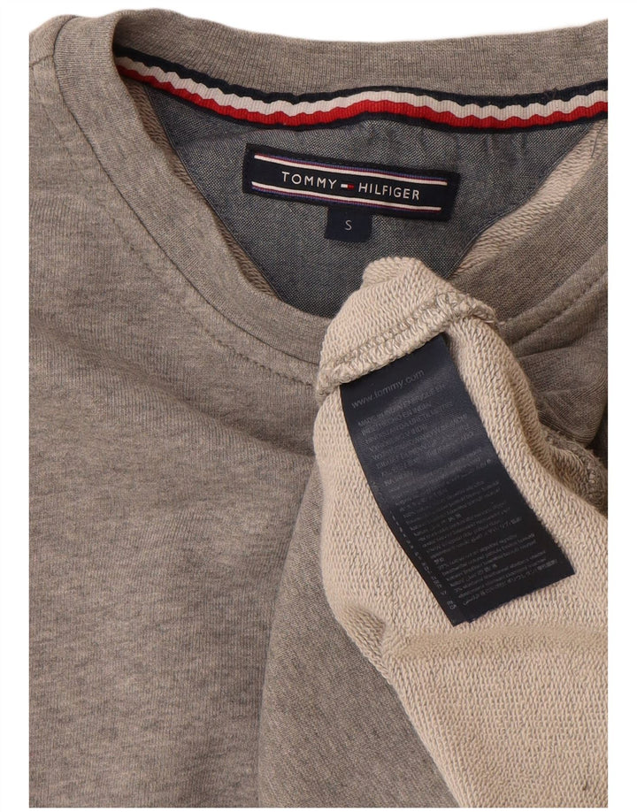 Hanorac pentru bărbați Tommy Hilfiger Pulover mic, gri, bumbac cu pete