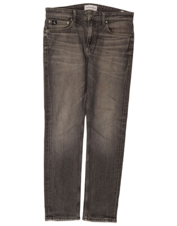 Blugi pentru bărbați Calvin Klein Larston Slim W32 L30 bumbac gri